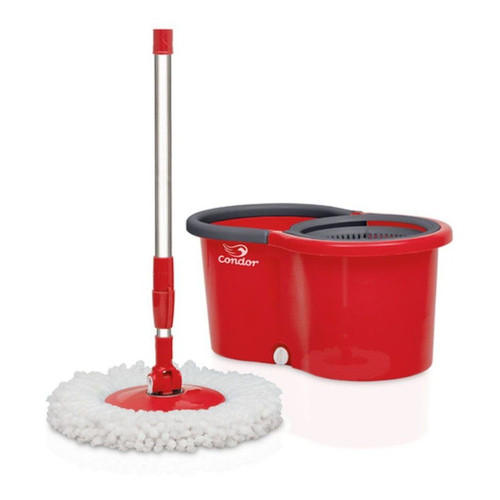 Mop Giratório 360 Balde 9L + Refil Esfregão Limpeza Condor