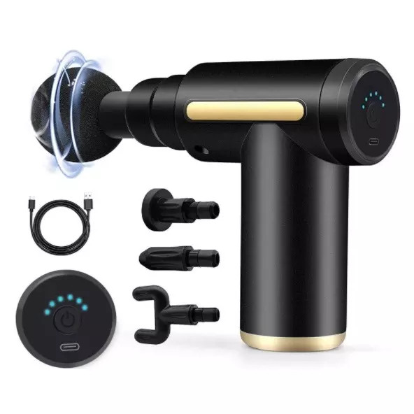 Massageador Elétrico Profissional Pistola Muscular 6 Velocidades | Alívio Imediato Bateria 1800mAh Grupo And