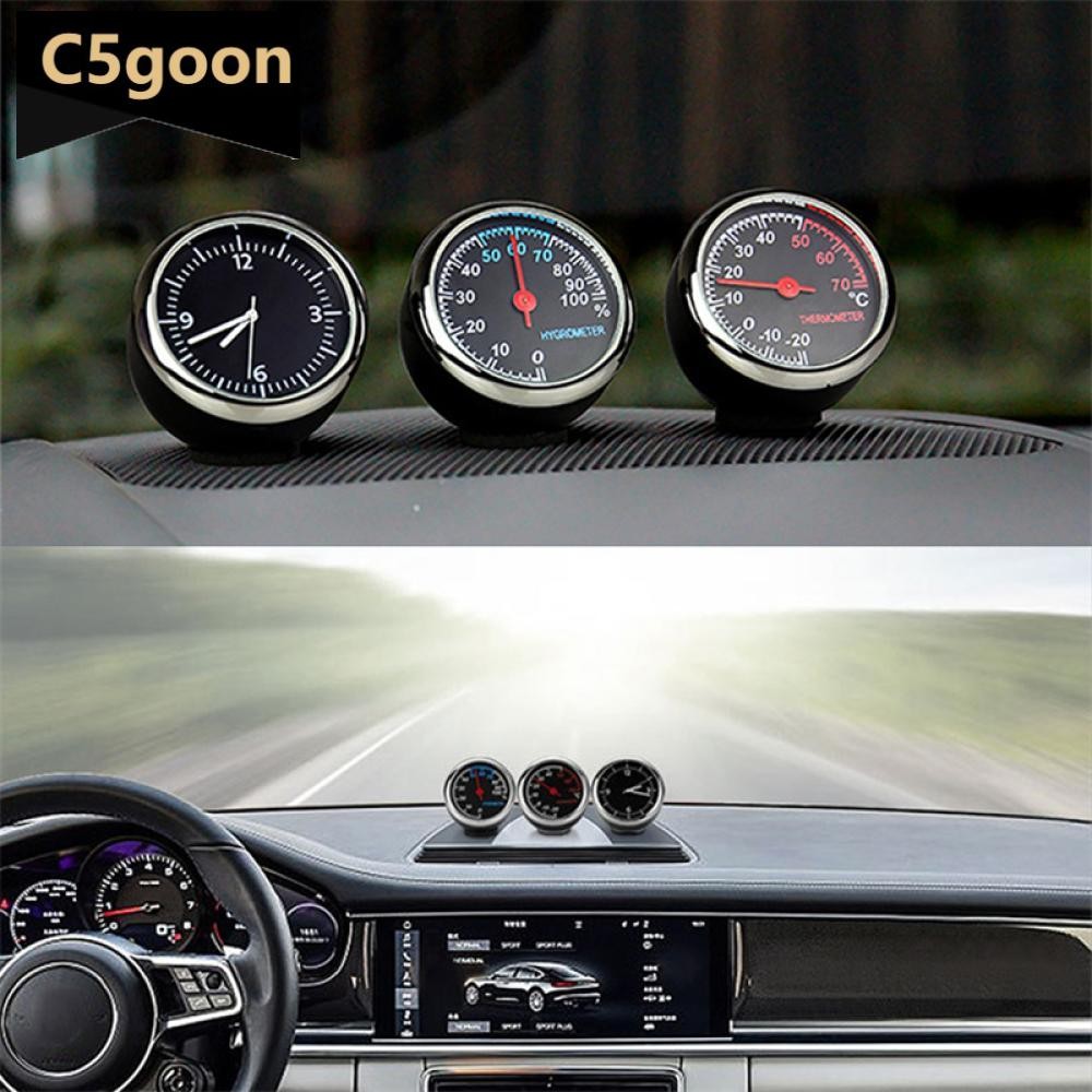 C5GOON Relógio De Carro Ornamento Termômetro Automático Higrômetro Medidores Decoração Mini Display Automóvel Em Acessór