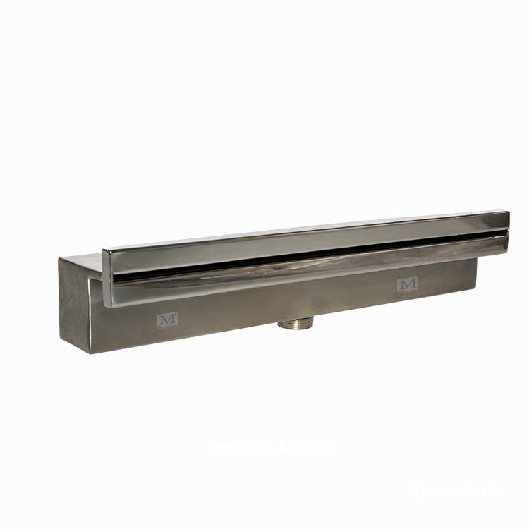 Cascata de Embutir p/ Piscina 60 cm Aço Inox 316