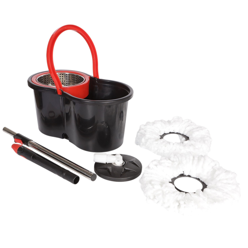 Mop Esfregão Giratório de Limpeza Inox com Refil em Oferta na Shopee