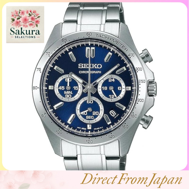 [Seiko] SEIKO 1/5 Second Chronograph Quartz Watch Men's SBTR011 Navy [Domestic Authorized Product]