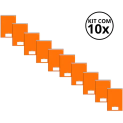 Kit Com 10 Caderno Brochura 96 Fls Pautado Capa Dura - Stiff KITS:KIT 01