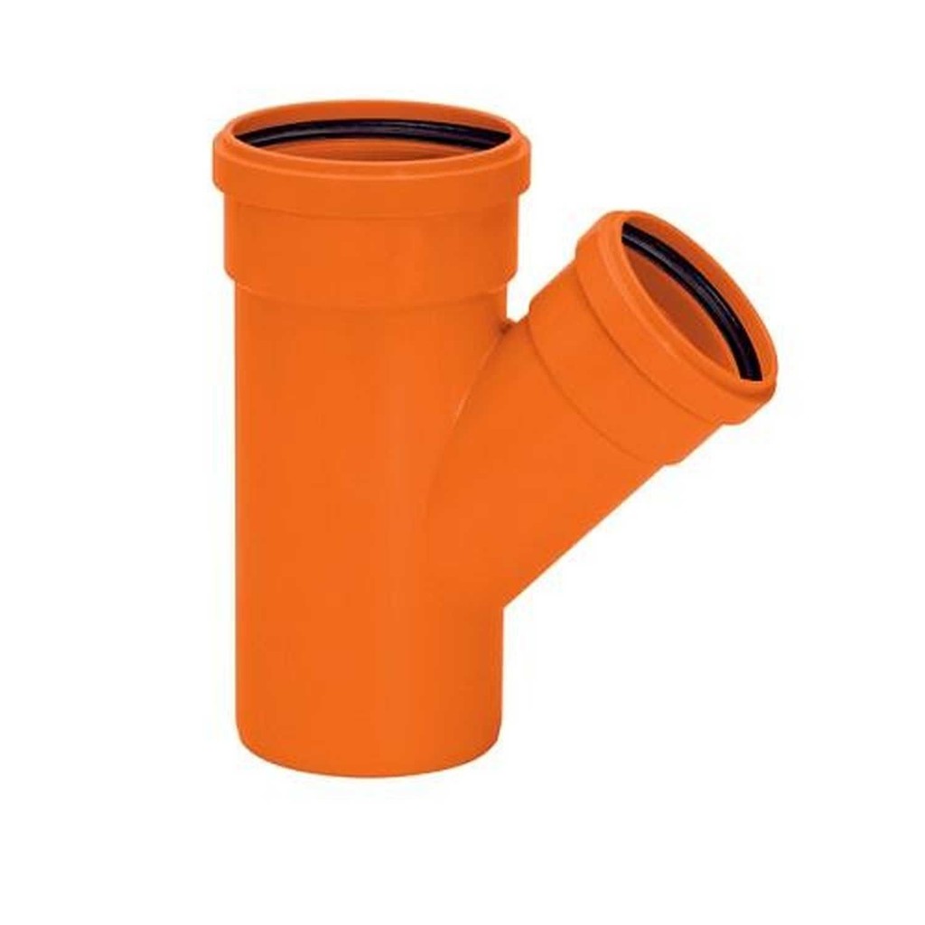 Junção Y 40x40mm Amanco Silentium para Sistemas de Tubulação - PVC Mineralizado Auto Extintível