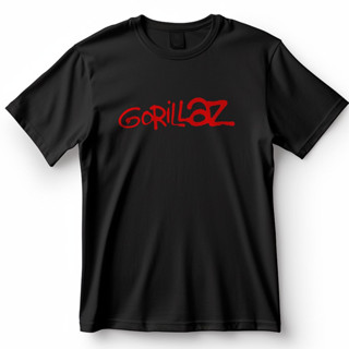 Camiseta Gorillaz Banda Logo Vermelho Rock Blusa Camisa 100% Algodão em Oferta na Shopee