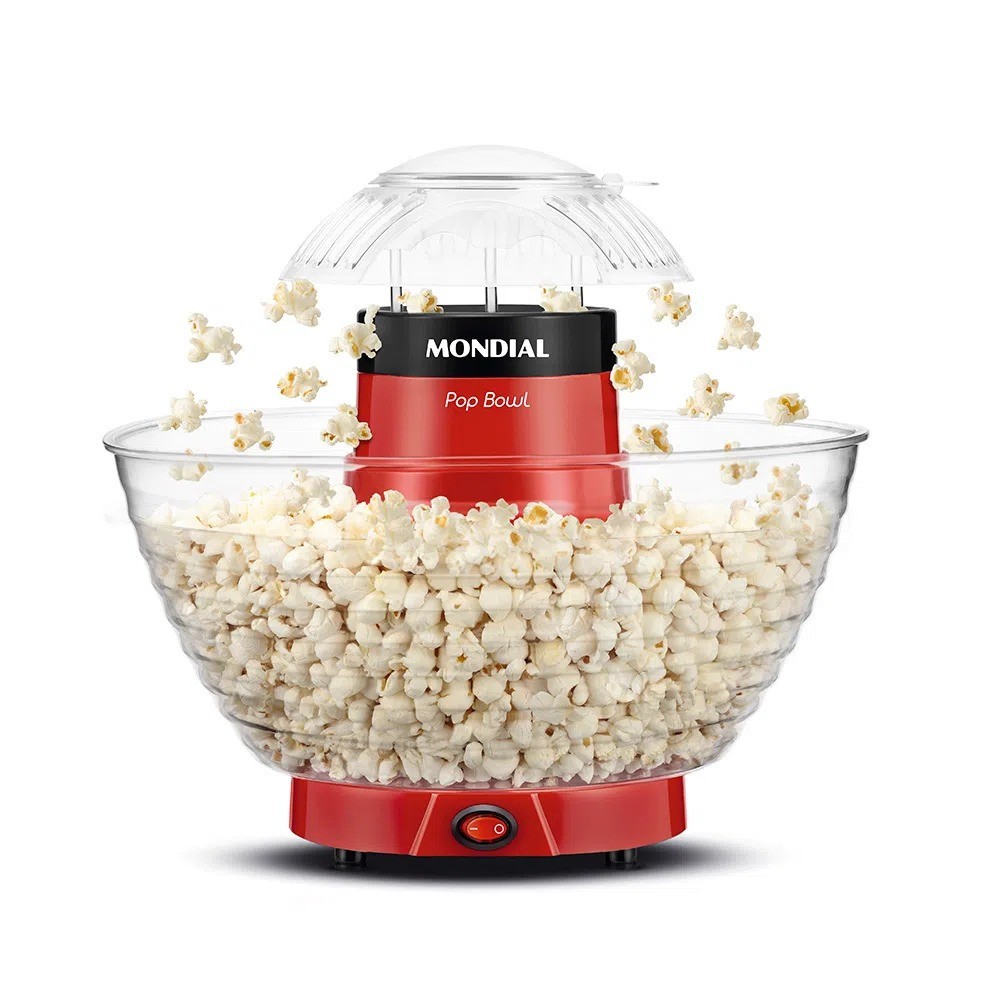 Pipoqueira elétrica  1.200W vermelha Pop Bowl - PP-05- Mondial