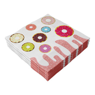 Kit 60 Guardanapos de Papel Festa Aniversário Donut em Oferta na Shopee