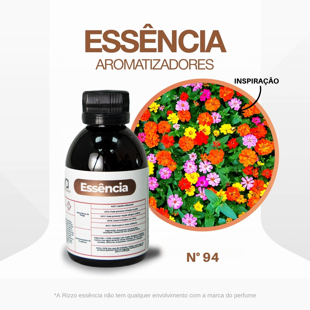 Essência Happy Flowers Concentrada Para Ambientes N°94 - 100g - 1 unidade - Vya - Rizzo em Oferta na Shopee