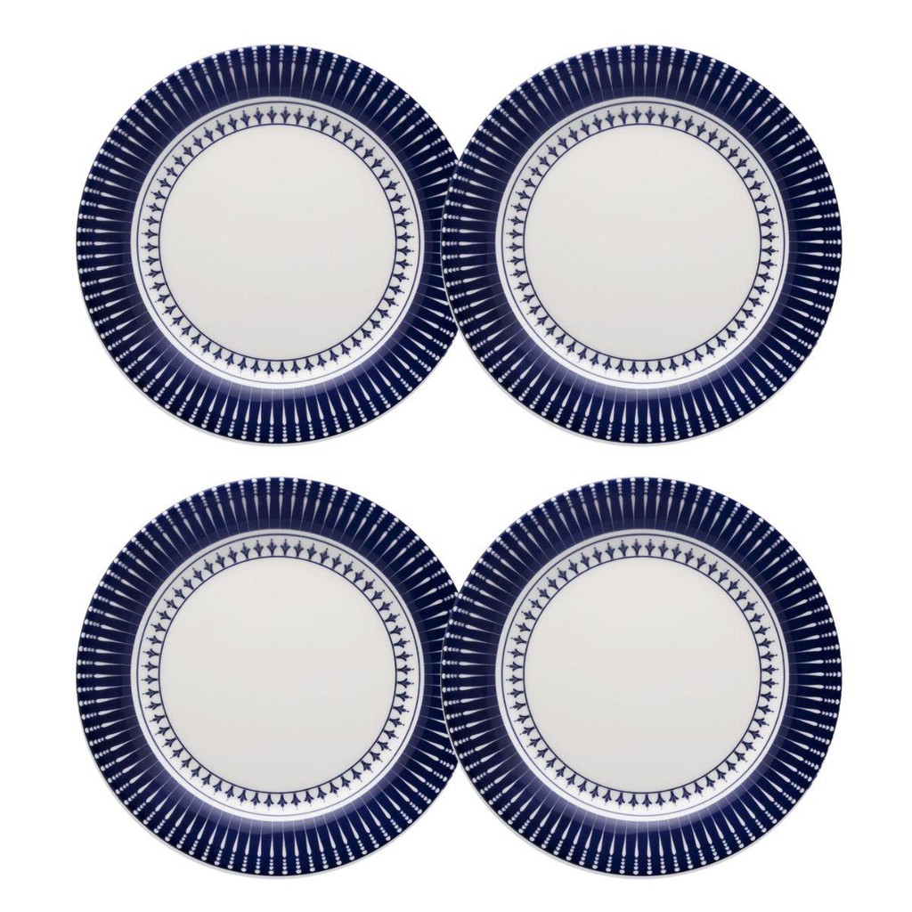 Jogo de 4 Pratos Sobremesa 18 Cm Donna Colb em Oferta na Shopee