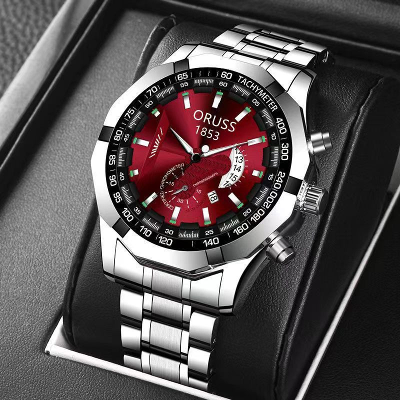 【Presente】Modelo Mais Vendido Prova D'água Relógio de negócios Masculino ORUSS BQ 432 505