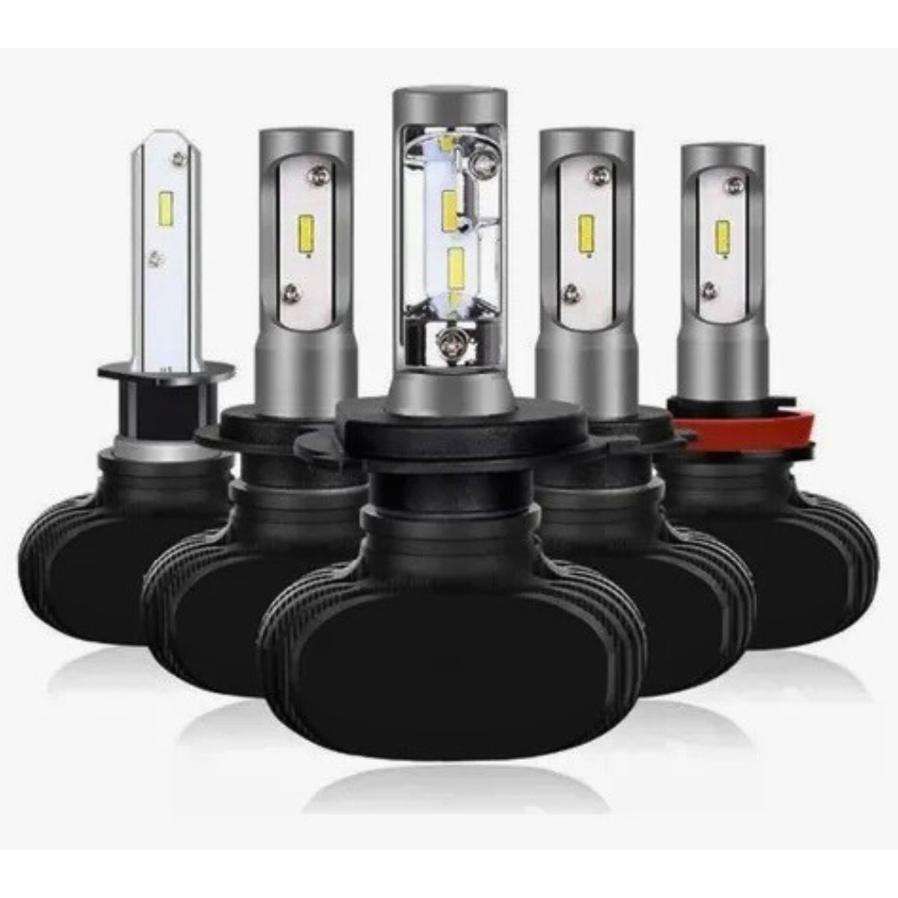 Lâmpadas Farol Milha R1 H3 H4 H7 H27 HB3 HB4 Ultra LED Branco Frio 6500k em Oferta na Shopee