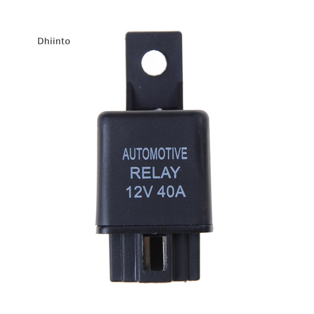 [Dhiint] Relé Automotivo Para Carro 12V 40A De Alarme SPST De 4 Pinos Com Soquete De Em