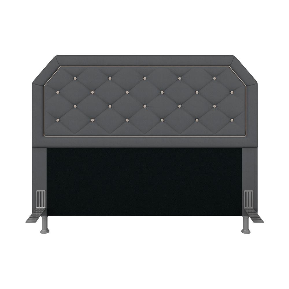 Cabeceira Estofada Queen Florença Suede Cinza/bege - Móveis Arapongas em Oferta na Shopee