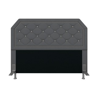 Cabeceira Estofada Queen Florença Suede Cinza/bege - Móveis Arapongas em Oferta na Shopee