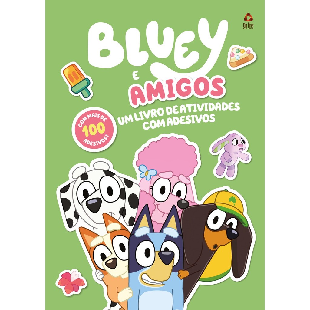 Bluey e Amigos - Um Livro de Atividades com Adesivos em Oferta na Shopee