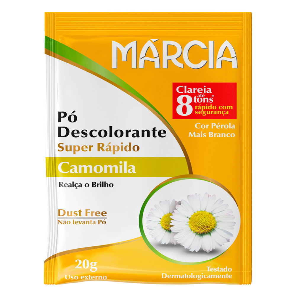 Pó Descolorante Márcia Super Rápido Camomila 20g - Beauty
