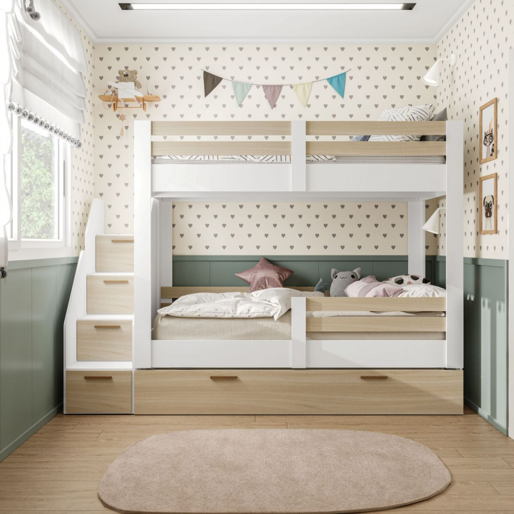 Treliche Juvenil com escada Betina Mobikasa em Oferta na Shopee