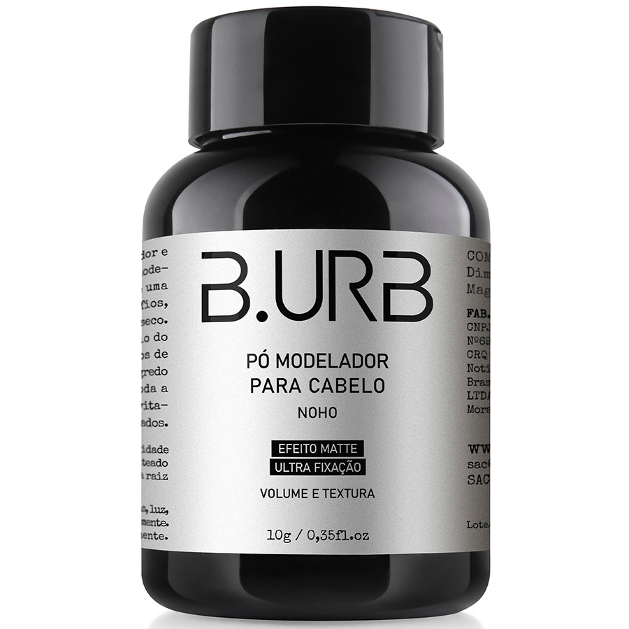 Pomada em Pó Para Cabelo Noho Efeito Matte Ultra Fixação 10g Barba Urbana B.URB em Oferta na Shopee