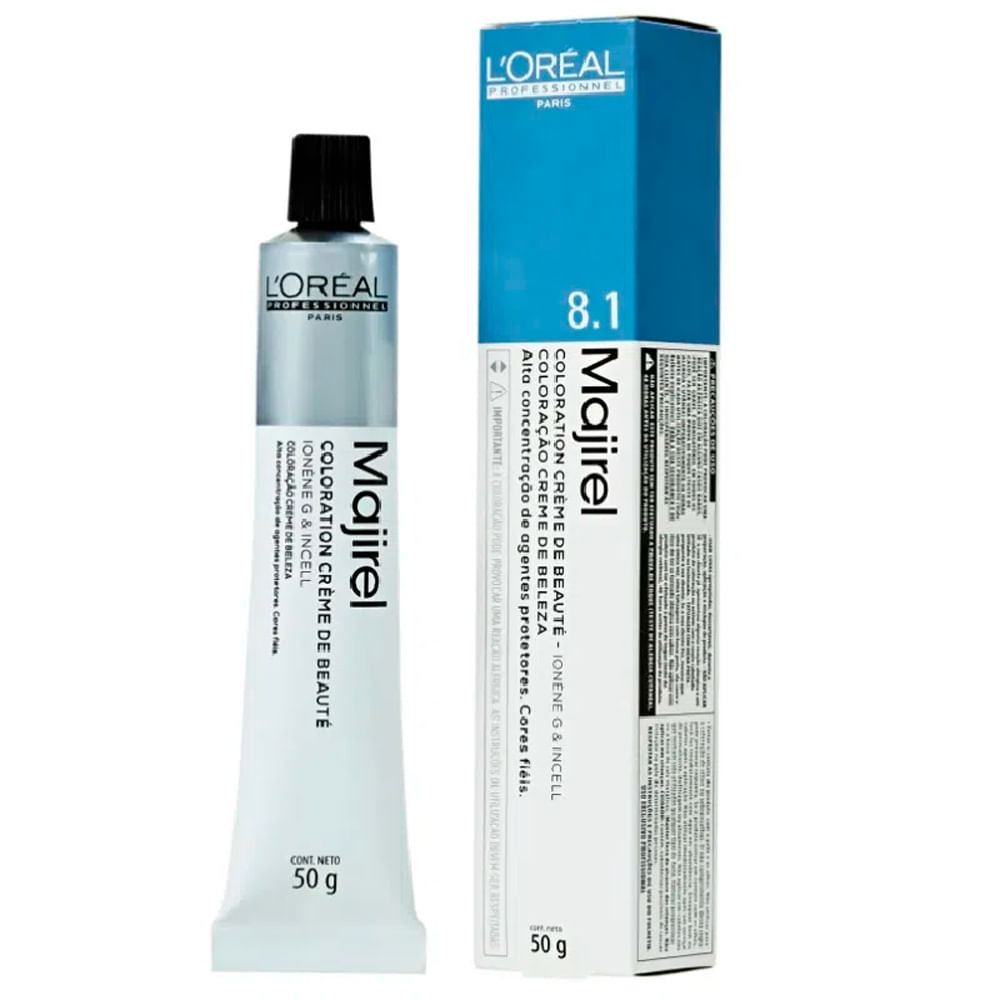 Tintura Creme Majirel Louro Claro Acinzentado 8.1 - Beauty