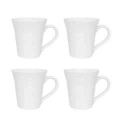 Jogo de 4 canecas Tulipa 330 ml Oxford Branco