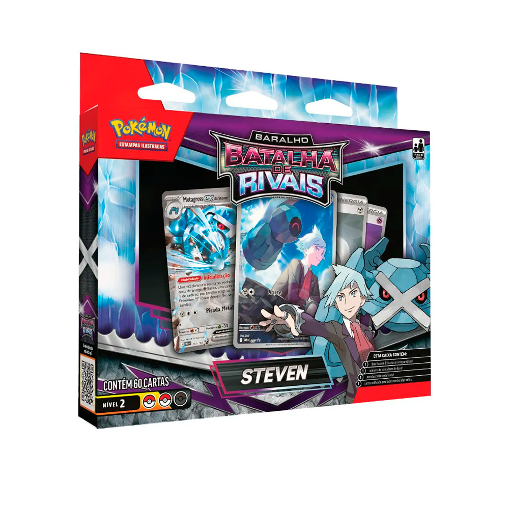 Deck Pokémon Batalha de Rivais - Steven em Oferta na Shopee