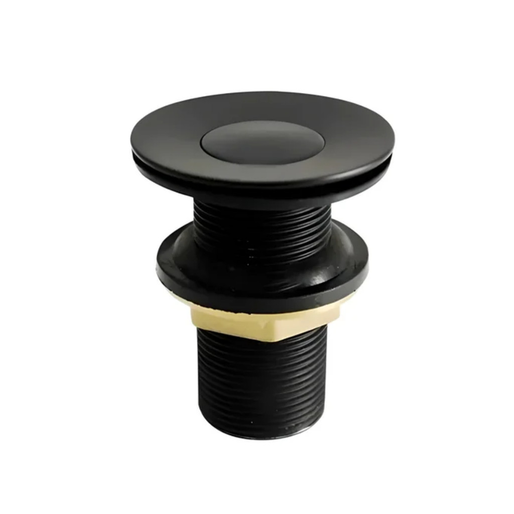 Válvula Clic 7/8" Para Lavatorio Sem Ladrão Preto Higiban