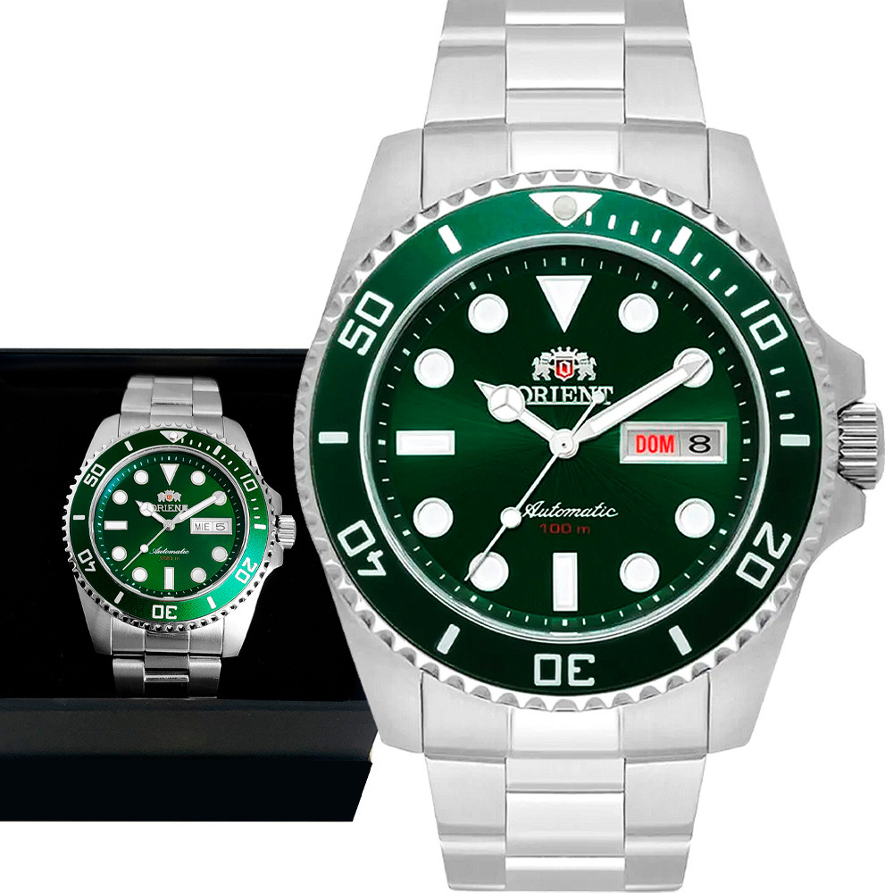Relógio Masculino Orient Automático Mecânico Prata Garantia