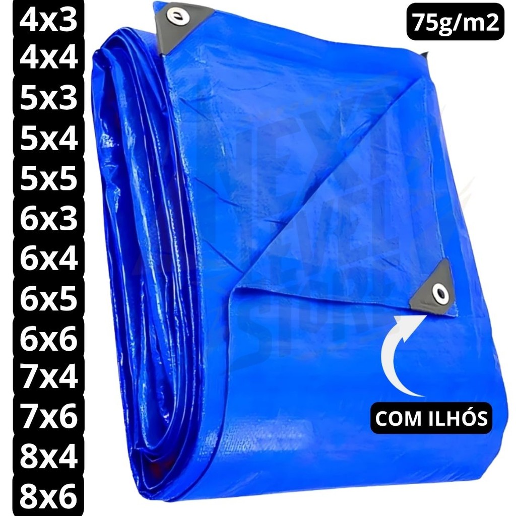 Lona Impermeavel 4x3 5x3 5x5 6x5 6x6 7x4 7x6 8x6 10x4 Lonas Plastica Cobertura Piscina Mudança Forro