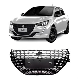 Grade Radiador Peugeot 208 2020 Até 2024 Com Pontos Cromados em Oferta na Shopee