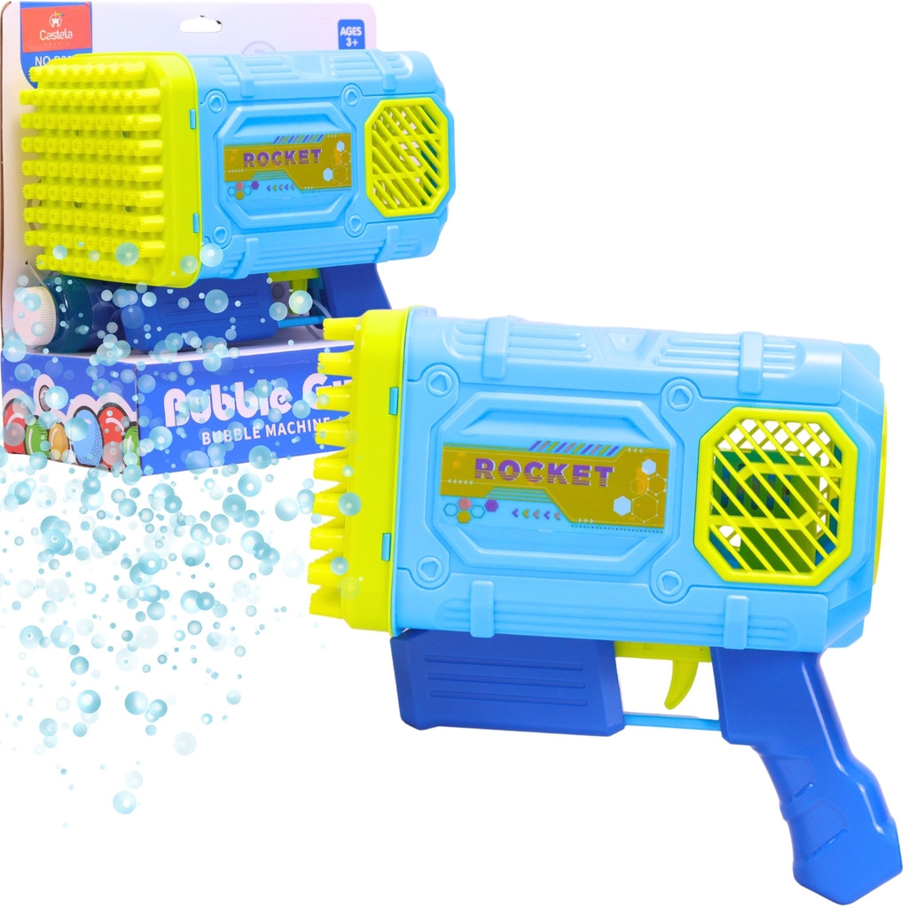 Lançador de Bolhas Estilo Bazuca 86 Furos Bubble Gun - Castela em Oferta na Shopee