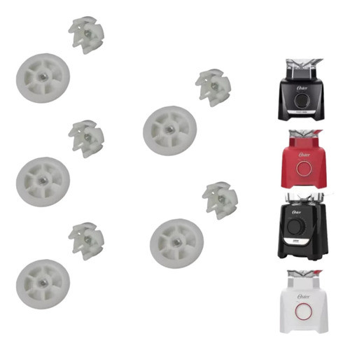Kit 5 Arraste Copo E Motor Para Oster Oliq 610 Power 1400w