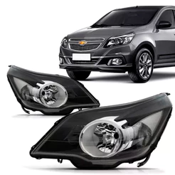 Farol Agile Montana 2009 2010 2011 2012 2013 2014 Foco Duplo Máscara Negra