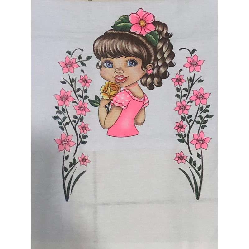 Panos de  Prato Bonequinhas 10 Unidades Grande pano Premium