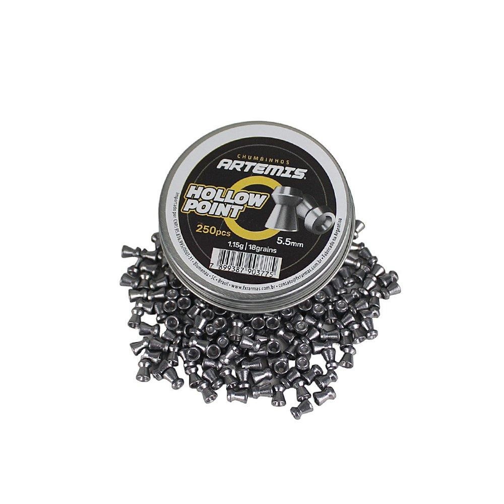 Chumbinho Profissional Artemis Hollow Point 5,5 Destruição - Sports & Outdoors