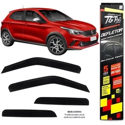 Calha Chuva Defletor TG Poli Fiat Argo 2017 2018 2019 2020 2021 2022 2023 2024 - 4 Portas
