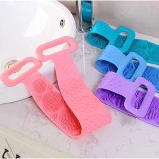 1/2/3 Esponja Silicone Massageadora Escova Banho Lava Corpo Todo Bucha Esfoliação