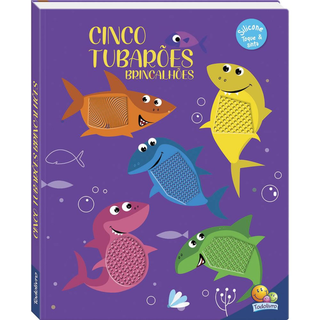 ESCONDE ESCONDE ANIMADO! UM LIVRO TOQUE & SINTA CINCO TUBARÕES BRINCALHÕES - Books & Magazines