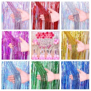 KIT 3 Cortina Metalizada Holografica 2M X 1M Painel Decoração Festa