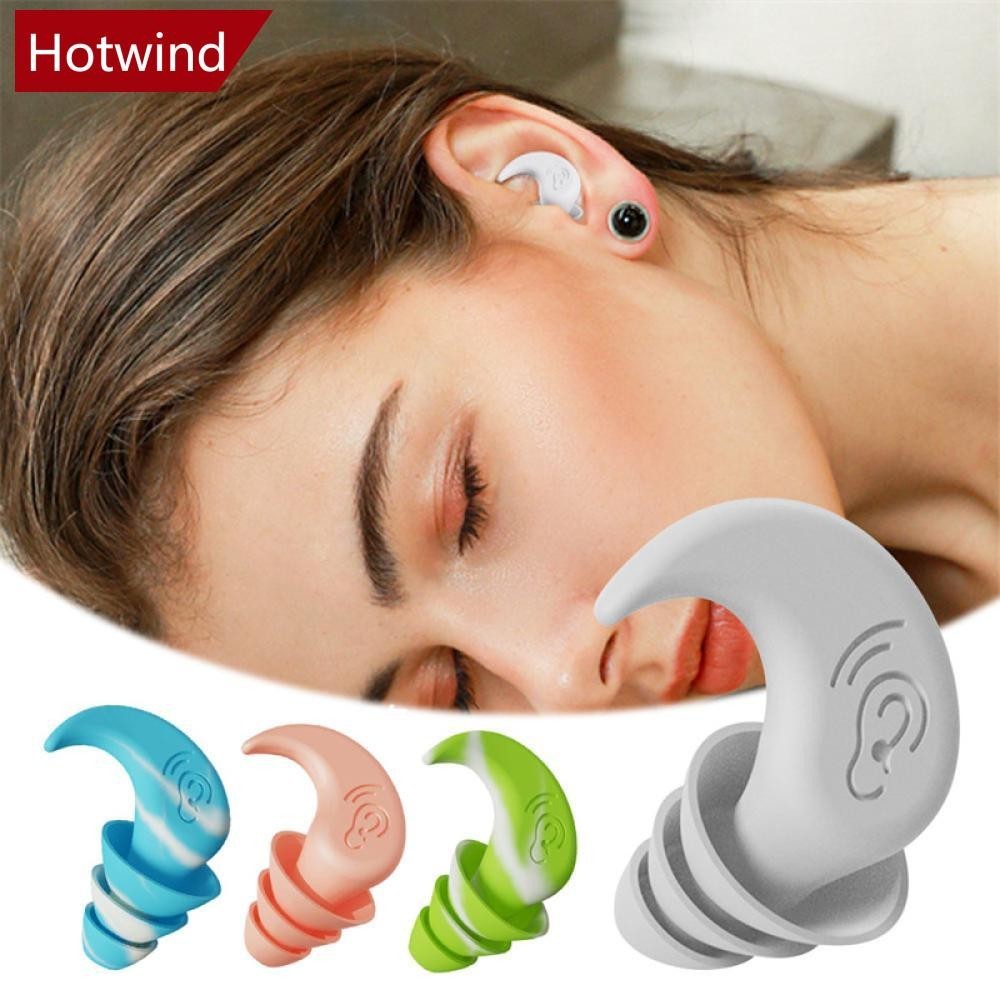 HOTWIND Tampões Auditivos À Prova De Som Com Redução De Ruído Profissionais De Silicone D'água Anti-Esponja Macia O5