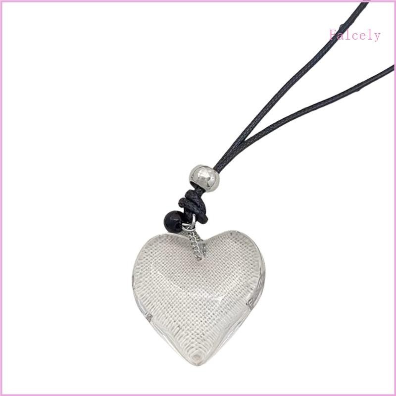 Falc Trendsetting Love Heart Pendant Necklace Acessório Para Festas Datas