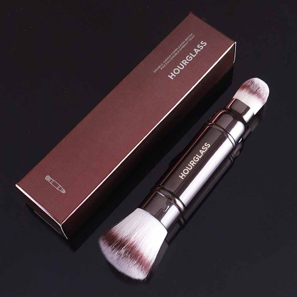 Hourglass Double Head Portable Foundation Brush with Cover Concealer Brush/Portable Foundation brush Makeup Brushes & Sets