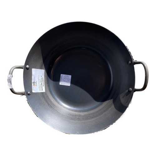 Tacho Beira Alta Preto Aço Carbono 8 Litros 41 Cm Diâmetro
