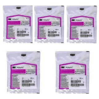Kit C/5 Curativos Adaptic 7,6 x 7,6cm Malha Não Aderente Ref: 2012 - Systagenix 3M em Oferta na Shopee