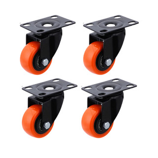 Kit 4 Rodizios Com Base Giratória 2 Polegadas Rodinhas Para Moveis Roda Super Resistente e Robusta em Oferta na Shopee