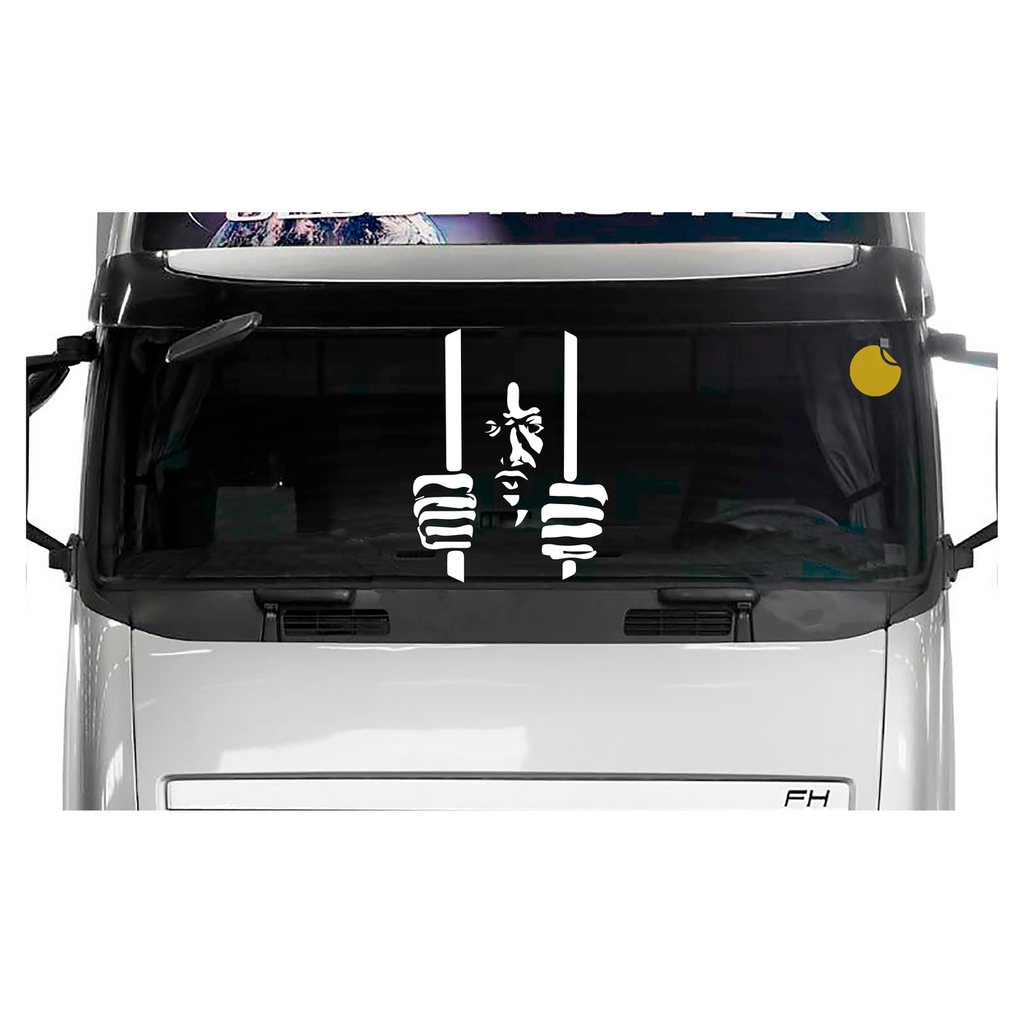 Adesivo Racionais - 56x43 - Vidro/Carro/Caminhão/Para-brisa