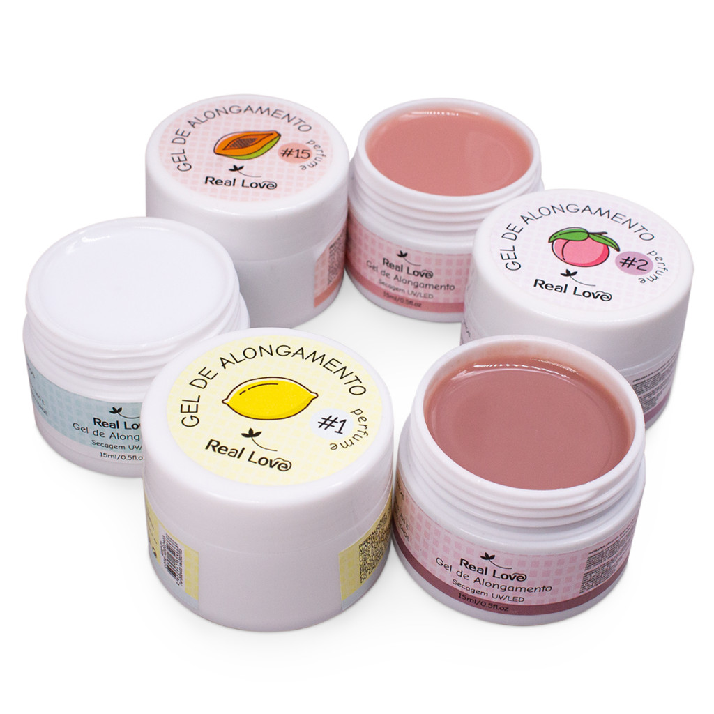 Gel de Alongamento para Unhas Linha Light Aromatizado 15ml - Real Love em Oferta na Shopee
