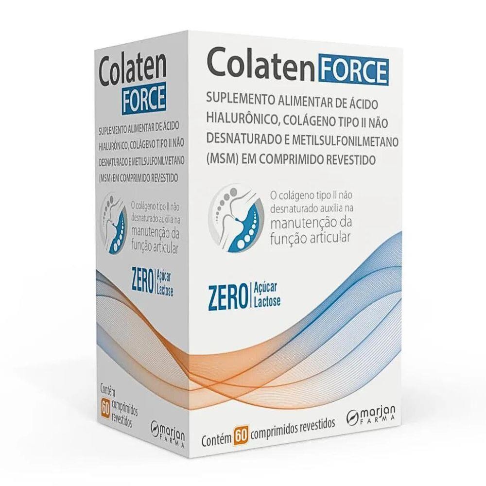 COLATEN FORCE COLÁGENO COM 60 COMPRIMIDOS REVESTIDOS em Oferta na Shopee