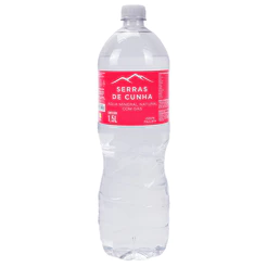 ÁGUA MINERAL SERRAS DE CUNHA COM GÁS 1500ML PACK C/6UNID