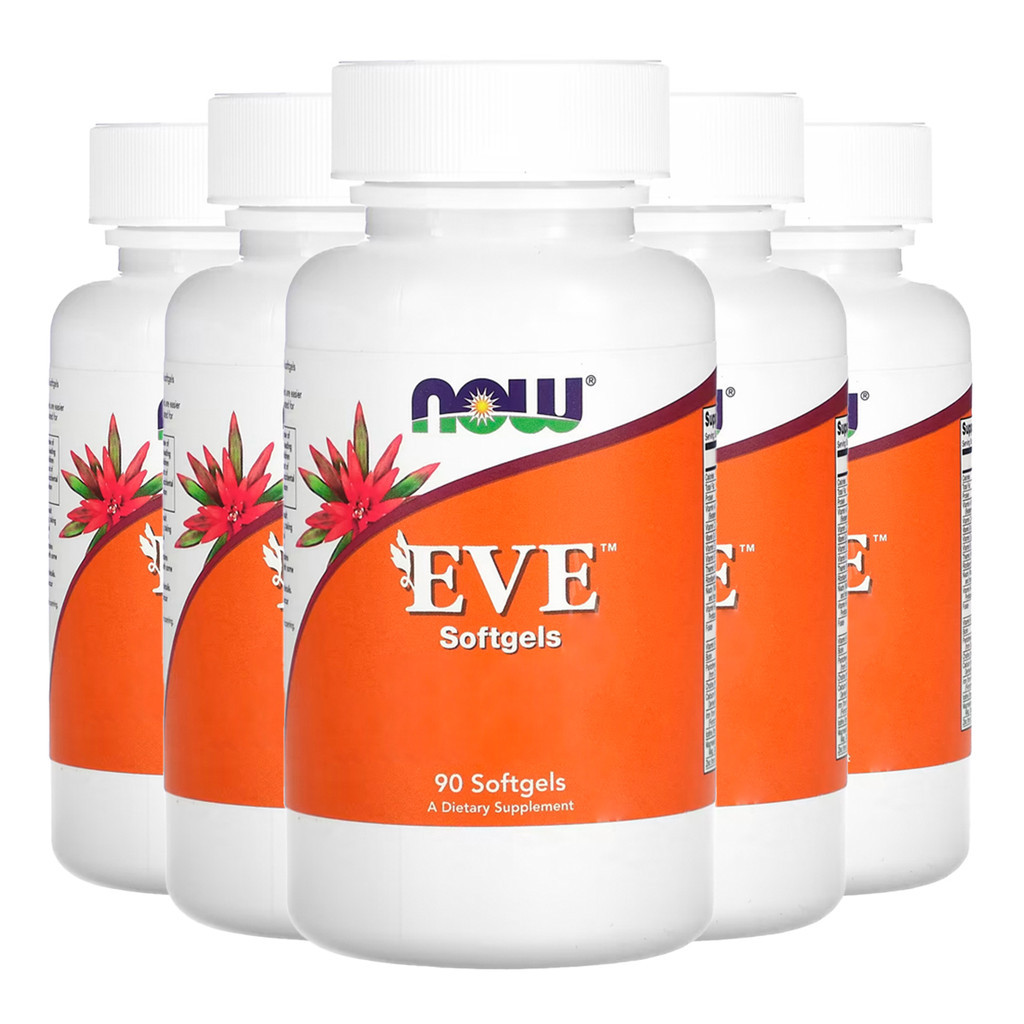 Kit 5x Multivitamínico Eve Mulheres Now Foods 90 Soft Importado /Made in Usa