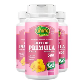 Kit 3x Óleo de Prímula 700 mg Unilife 60 Cápsulas em Oferta na Shopee